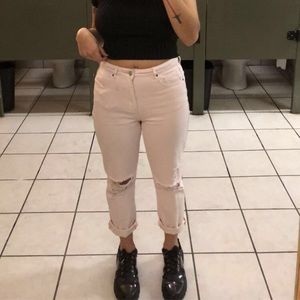 Light pink mom jeans